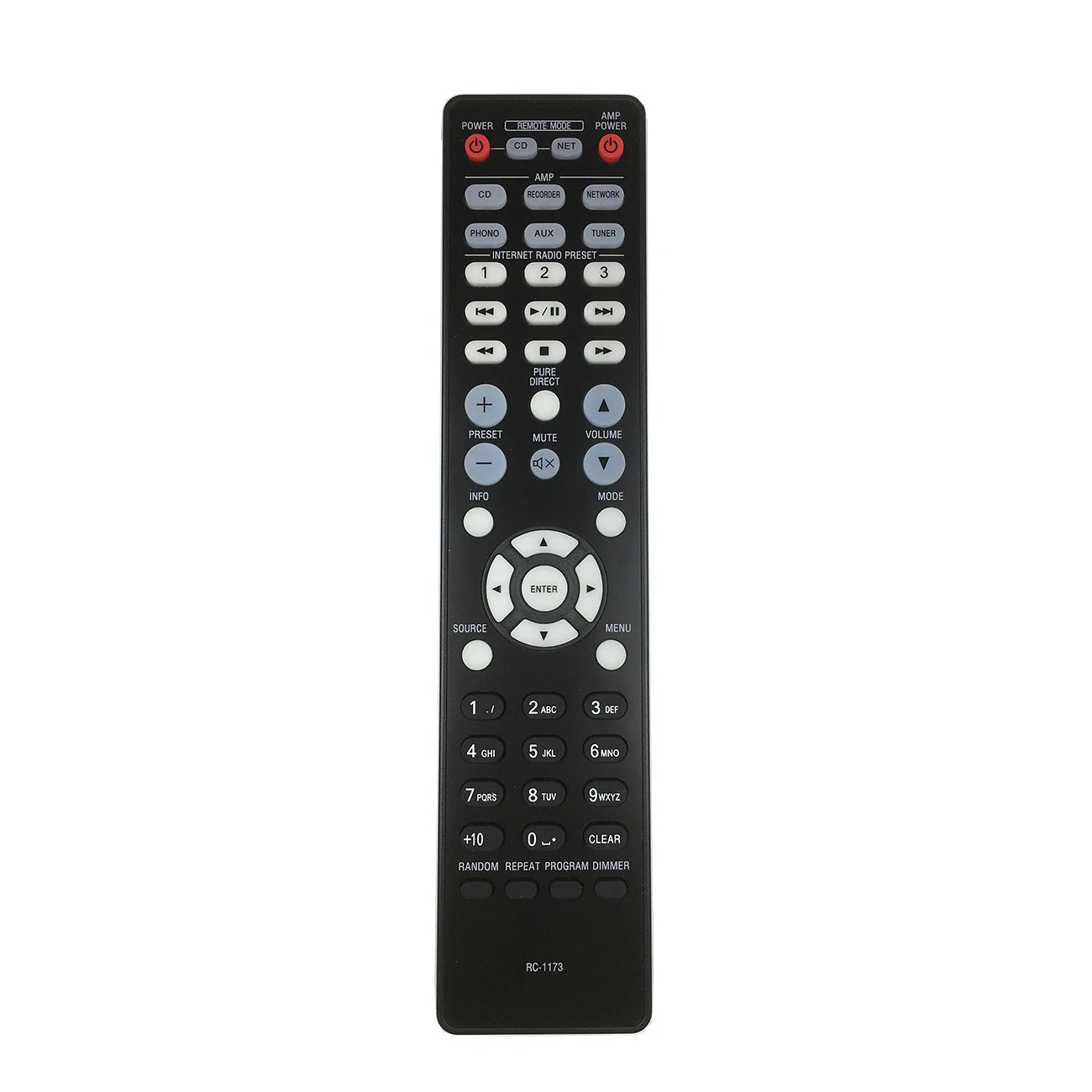 Denon RC-1173 Replacement Remote Control for AV Receiver and Hi-Fi Audio Systems