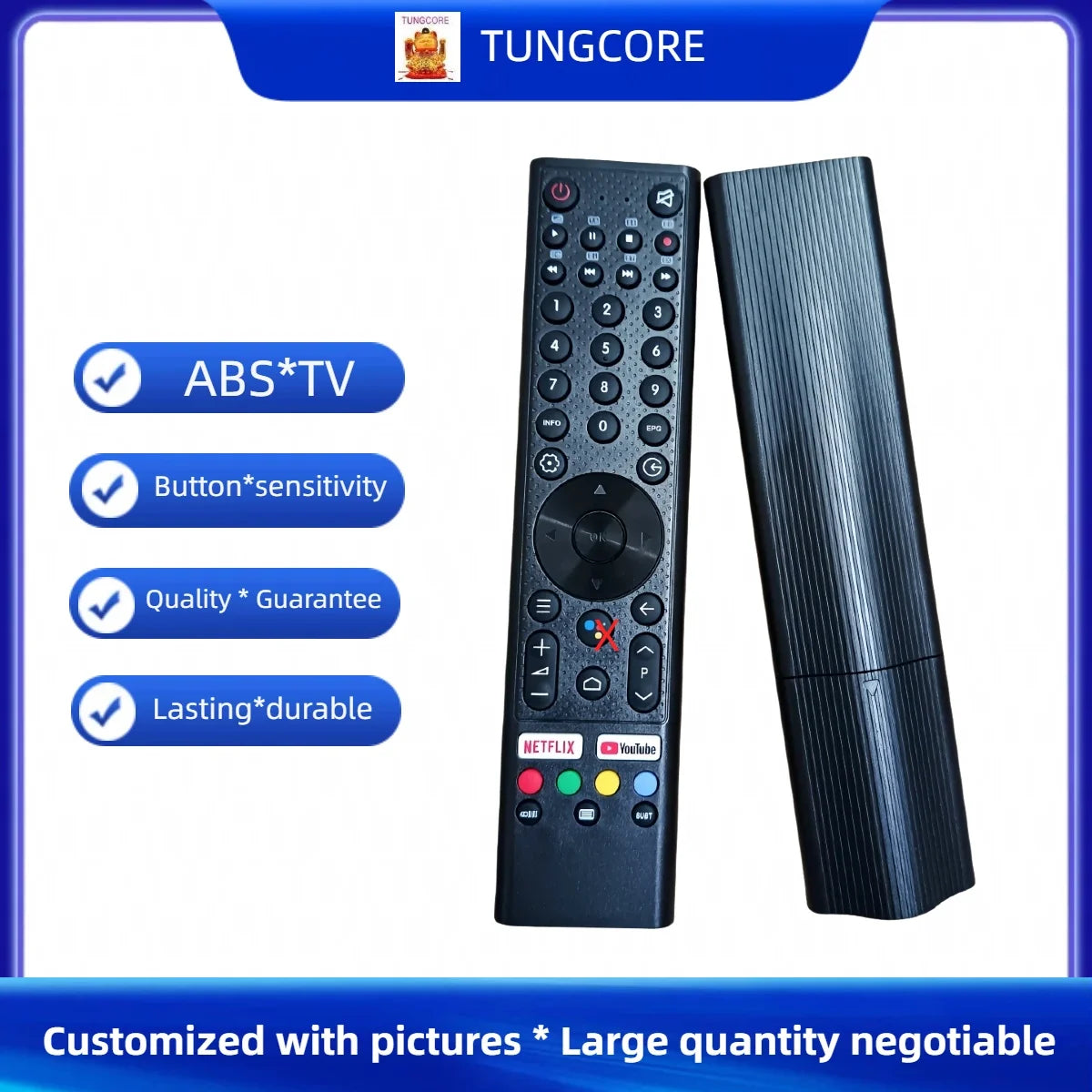 Replacement Remote Control for Continental Edison Smart LED Television Models