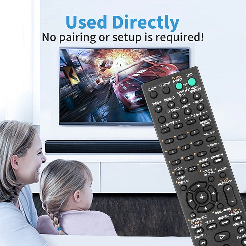 RM-AAU055 Replacement Remote for HT-SF2300 STR-DH100 STR-KS230 STR-KS2300 Sony AV Receiver System