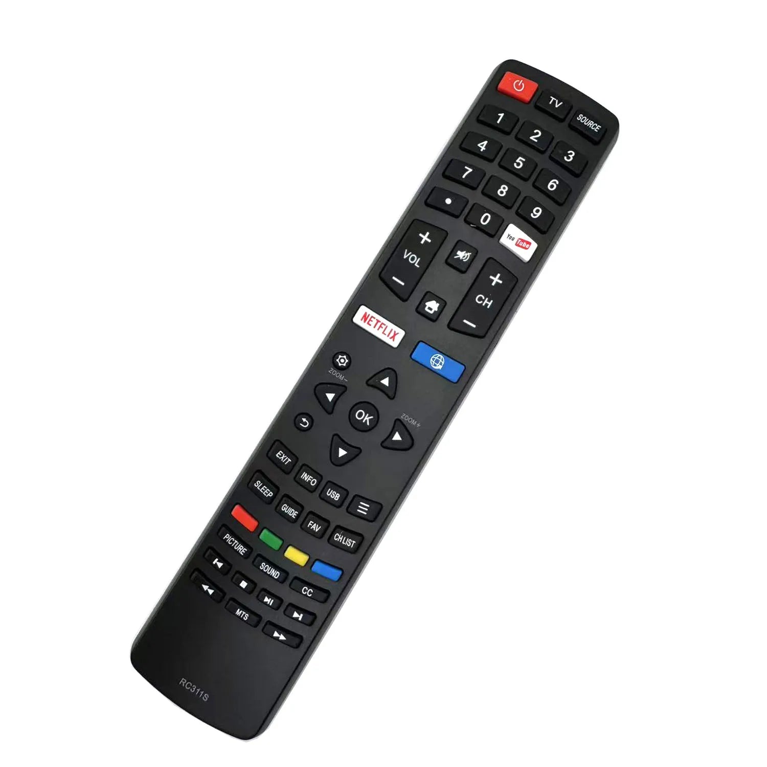 JVC RC311S Replacement Remote Control for Smart LED Televisions