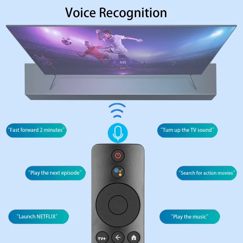 XMRM-M3 Voice Remote Control for L55M6-ESG L55M6-ARG MDZ-24-AA Smart TV Netflix Prime Video YouTube
