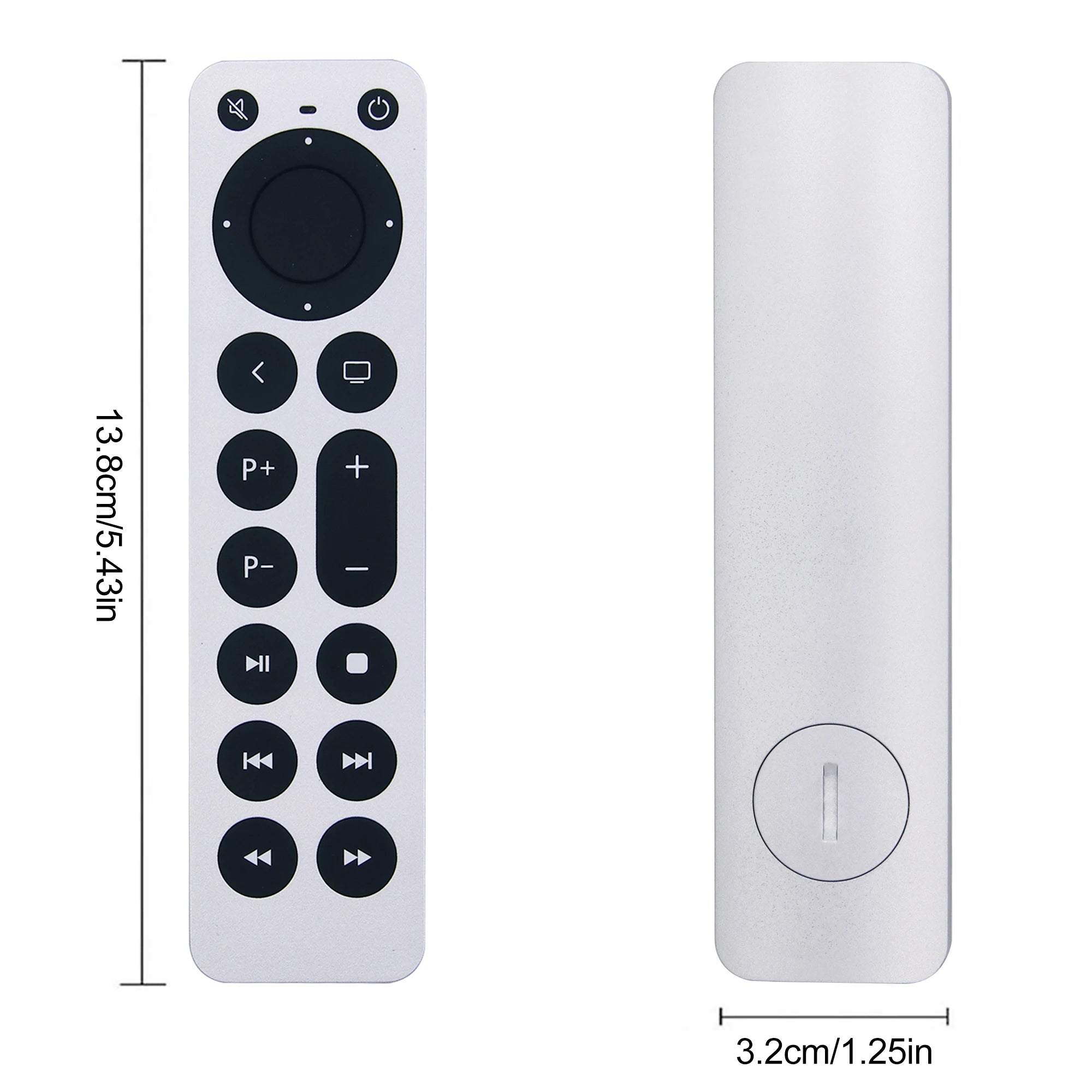 Replacement Remote Control for Apple TV 4K HD Media Players with Power and TV Control Function