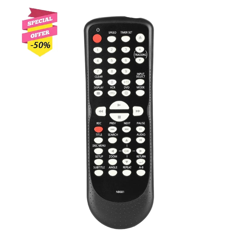 NB681 Replacement Remote for CDV225FX4 DV220FX4 DV220FX4A Funai DVD VCR Combo Player
