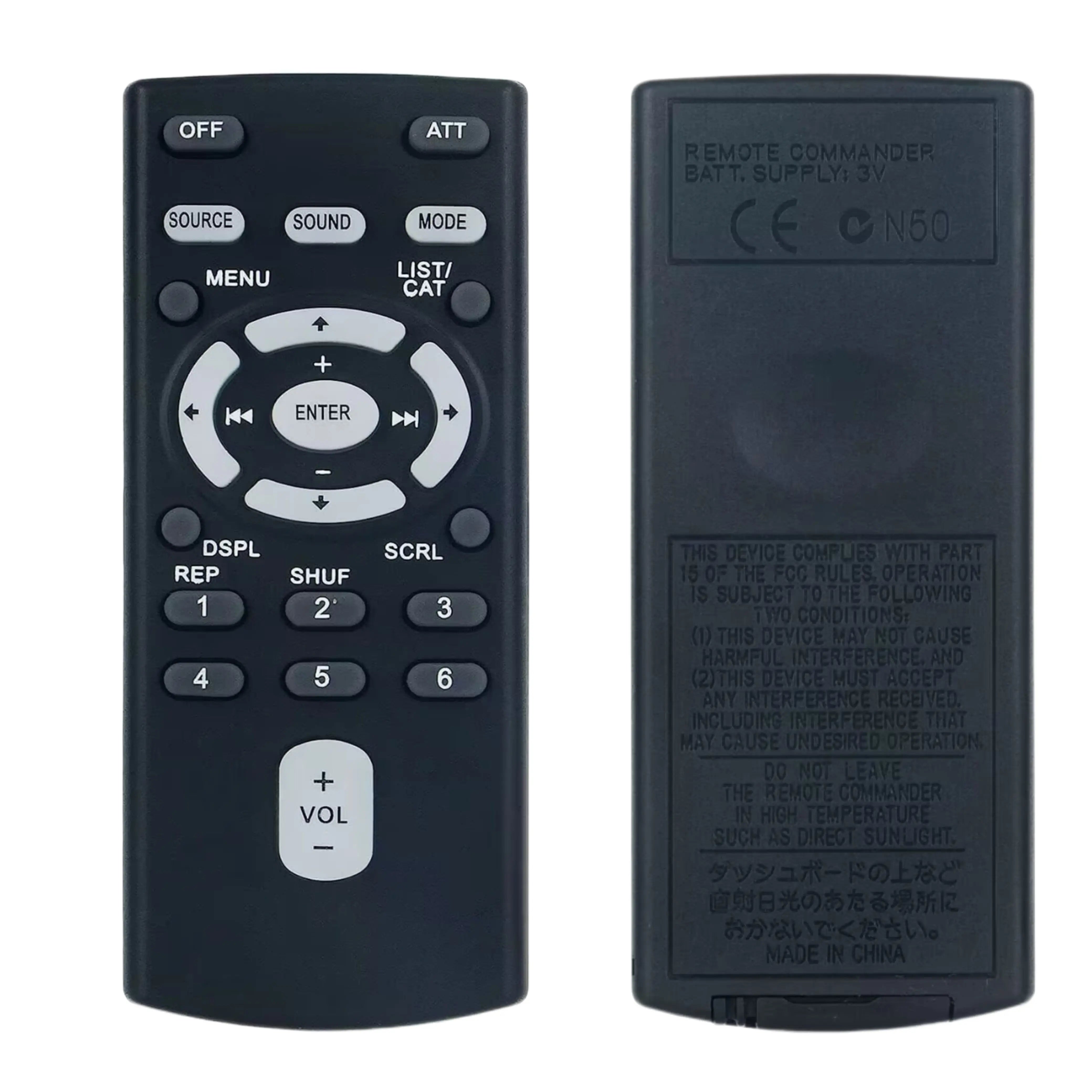 Replacement Remote Control for Car Compact Disc Players Compatible with CDX Series Audio Systems