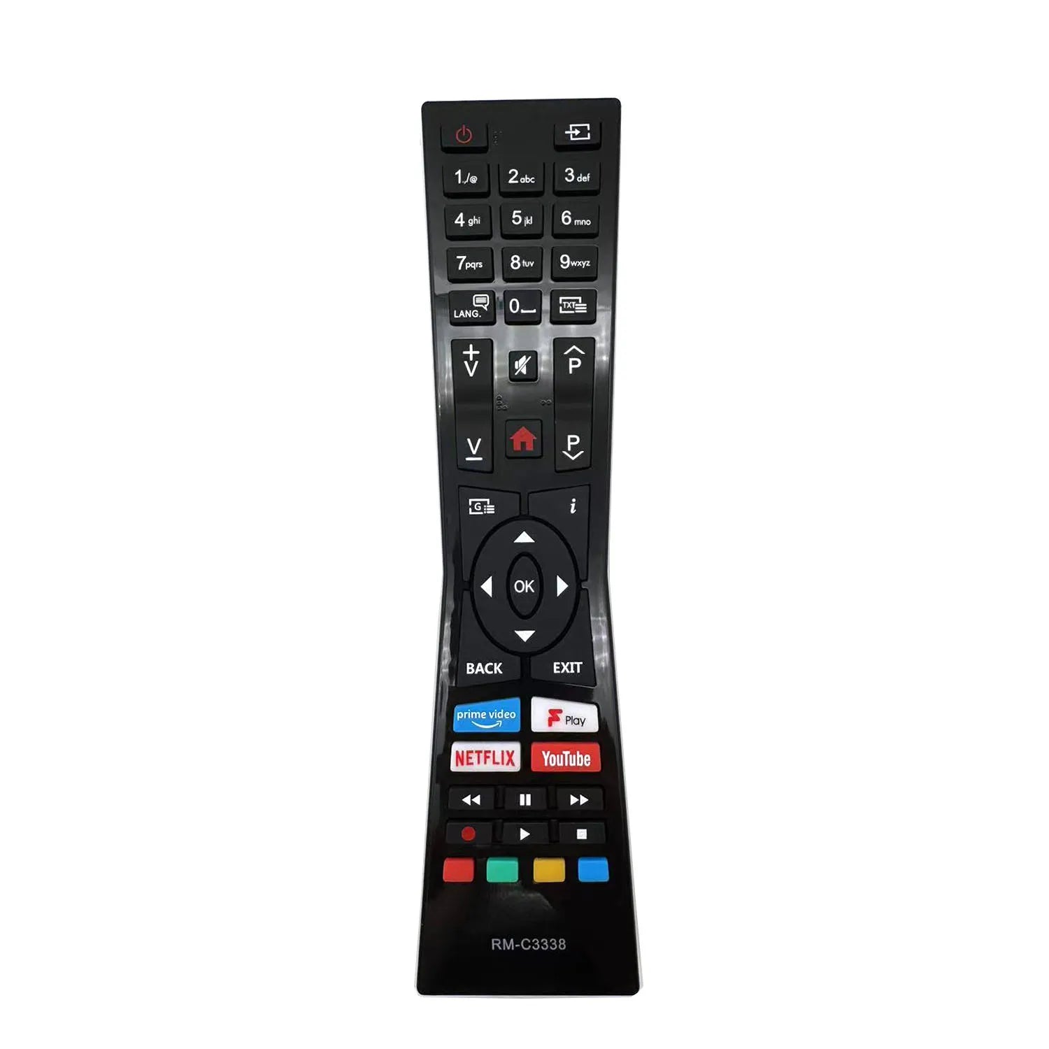 JVC RM-C3338 Replacement Remote Control for Smart LED Televisions