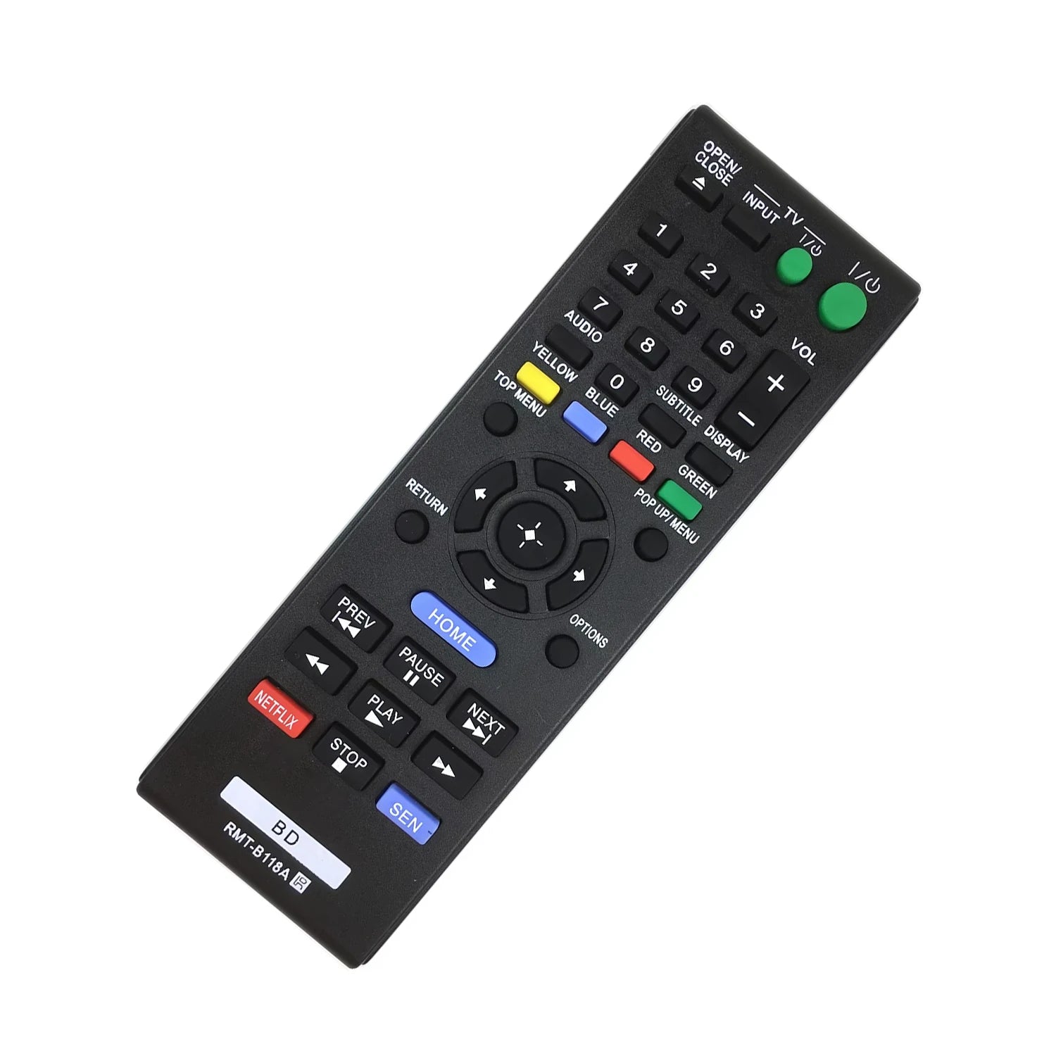 Sony RMT-B118A Replacement Remote Control for Blu-ray DVD Players RMT-B117A RMT-B115A RMT-B116A