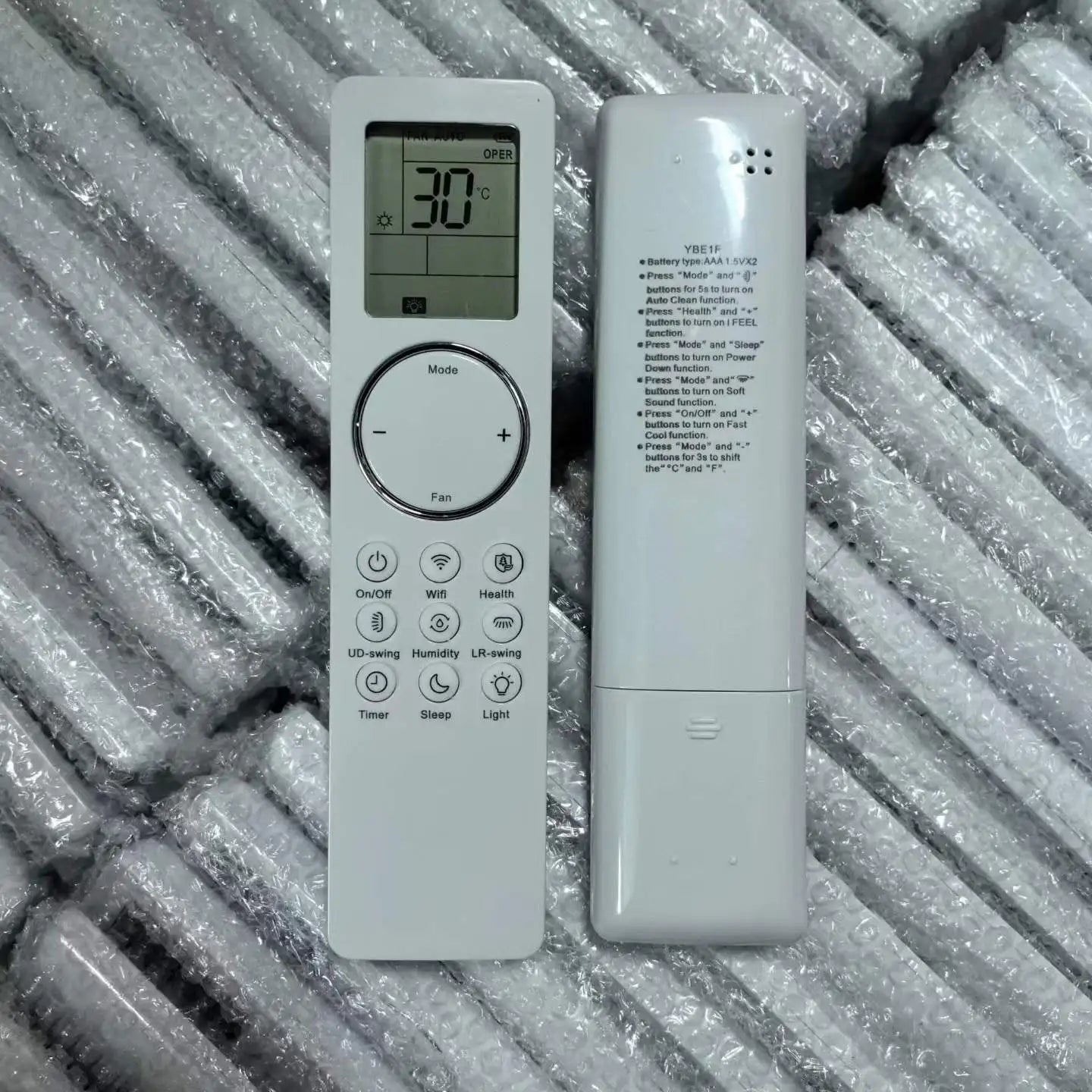 Gree YBE1FB8 Replacement Remote Control for TOSOT Split Air Conditioner Systems