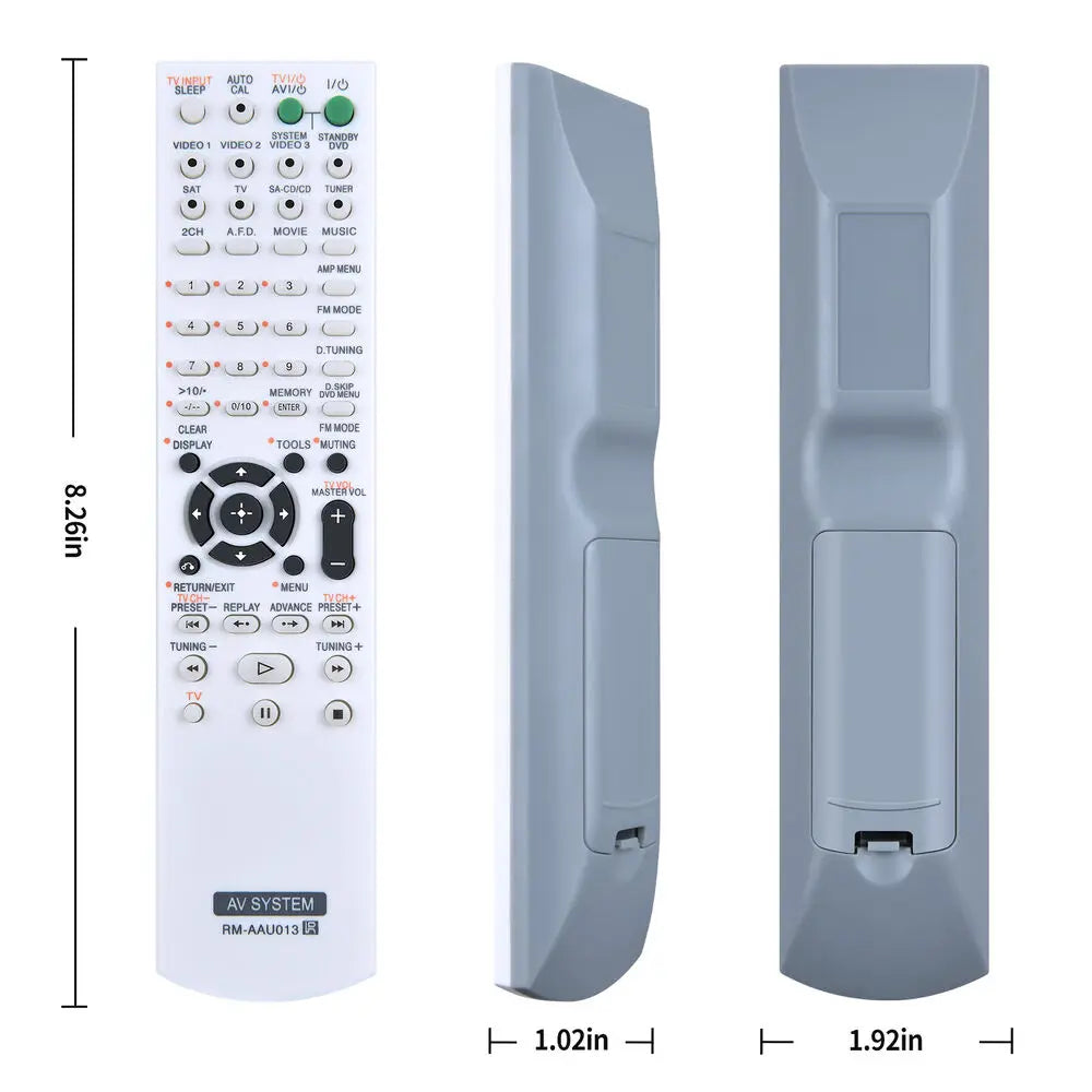 RM-AAU013 Replacement Remote Control for HT-DDW790 AV Receiver Home Theatre Audio System