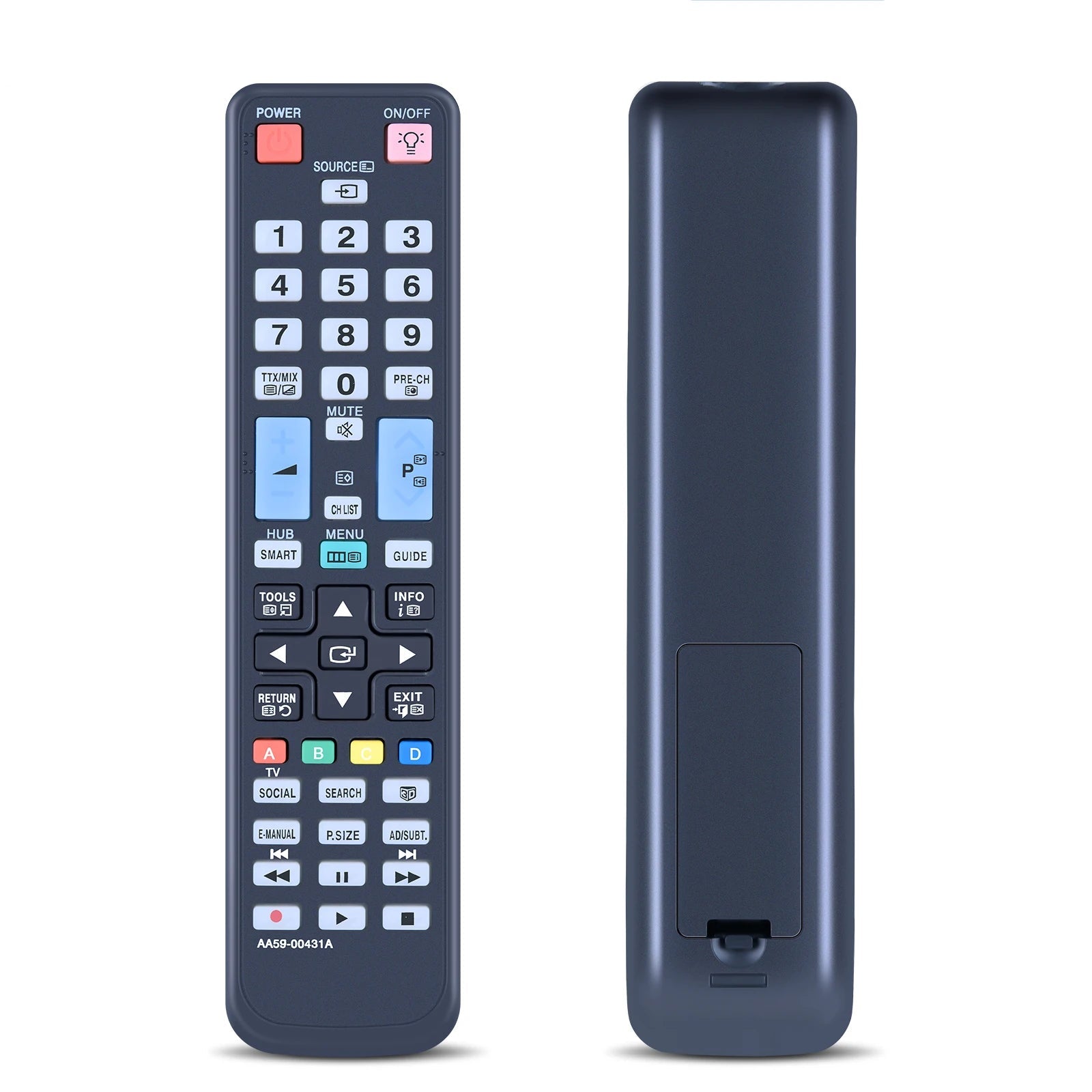 Samsung AA59-00431A Replacement Remote Control for 3D Smart LCD and LED Televisions