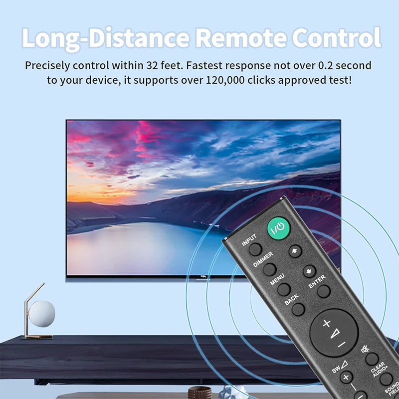 RMT-AH101U Replacement Remote for HT-CT380 HT-CT381 HT-CT780 SA-CT380 SA-CT780 Sony Soundbar