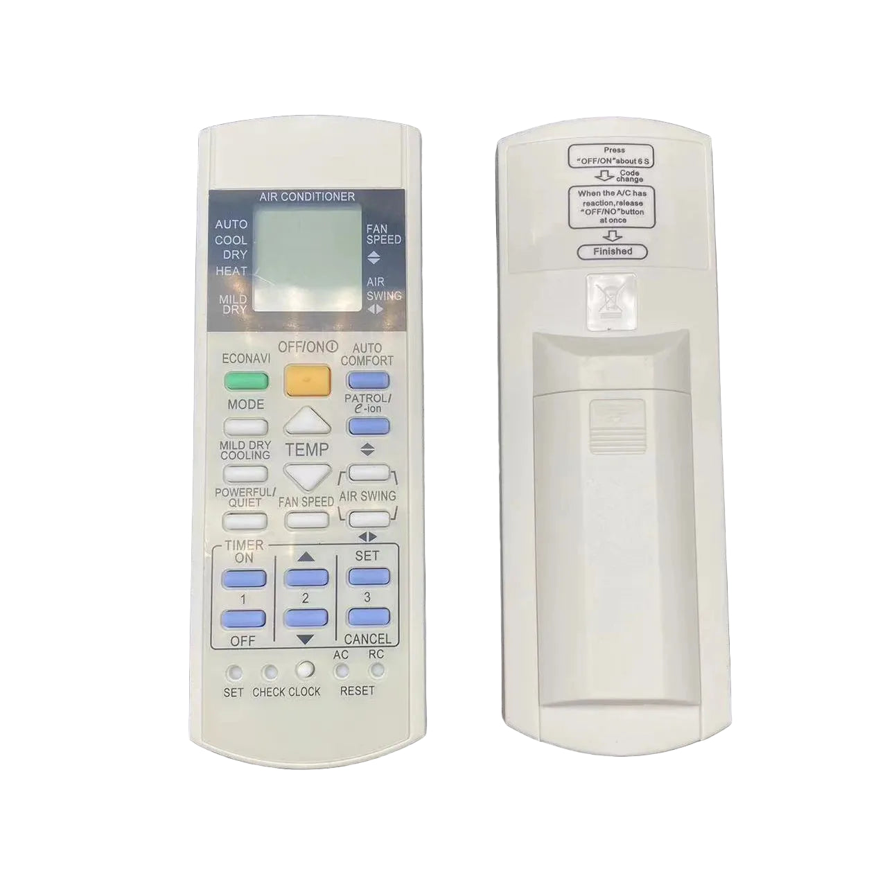 Panasonic A75C Series Replacement Remote Control for Air Conditioning Systems