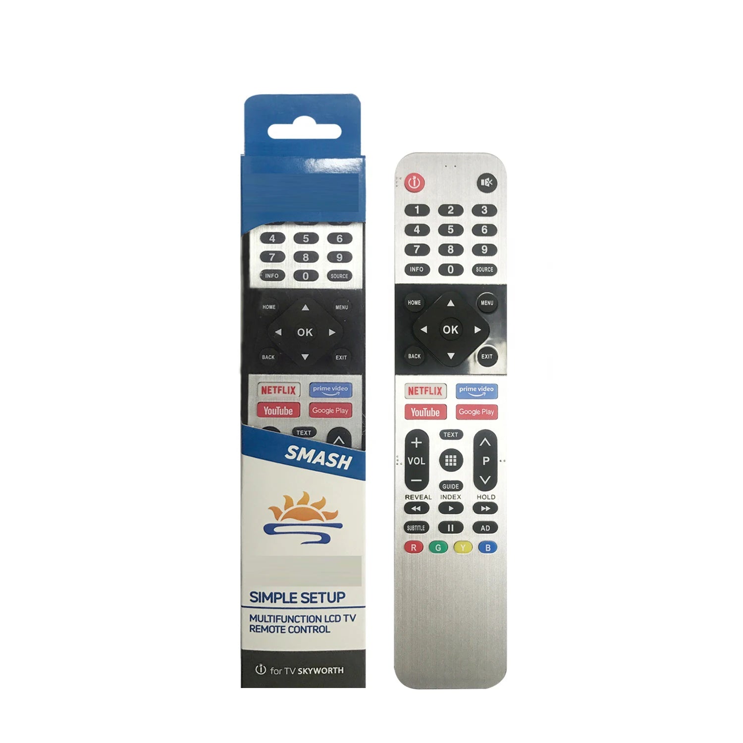 Skyworth 539C-266701-W160 Replacement Remote Control for Smart LED Televisions