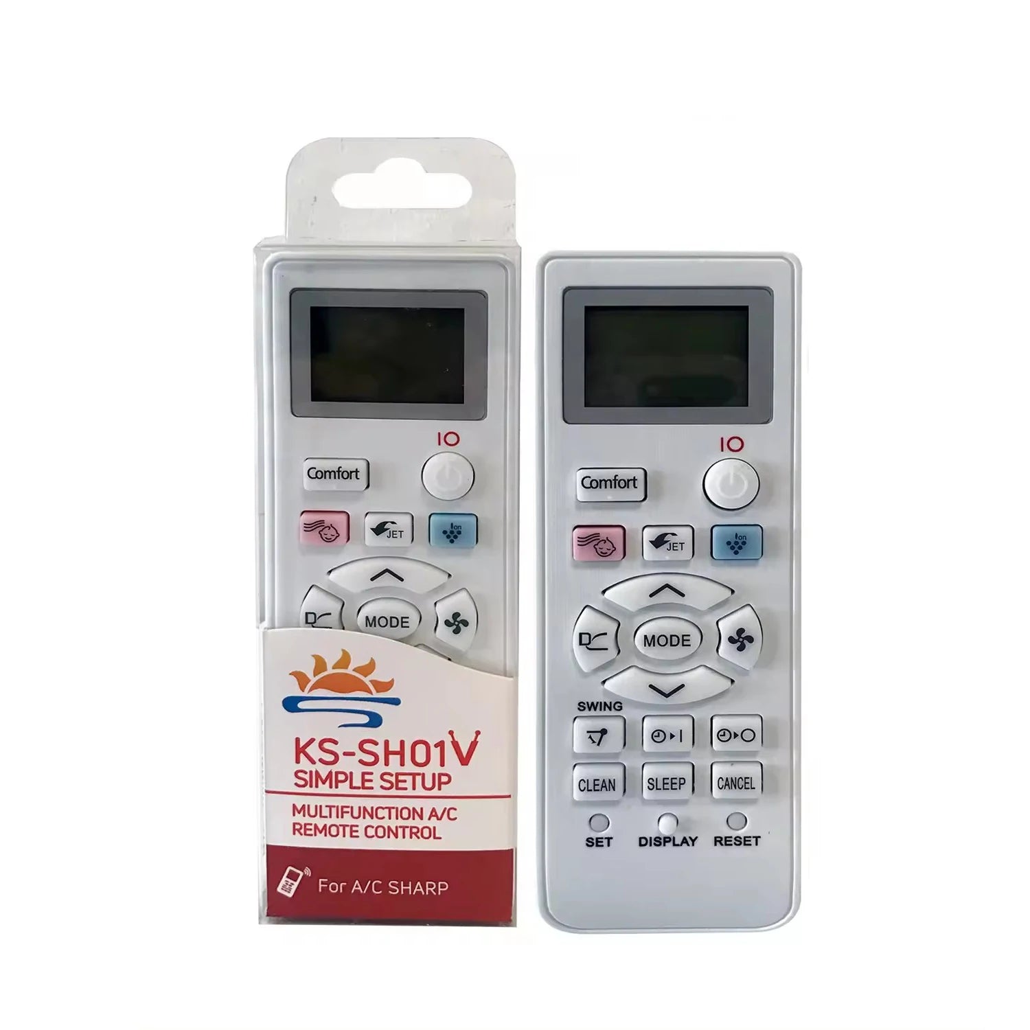 Sharp CRMC-B046JBEZ Replacement Remote Control for Split Air Conditioner Systems