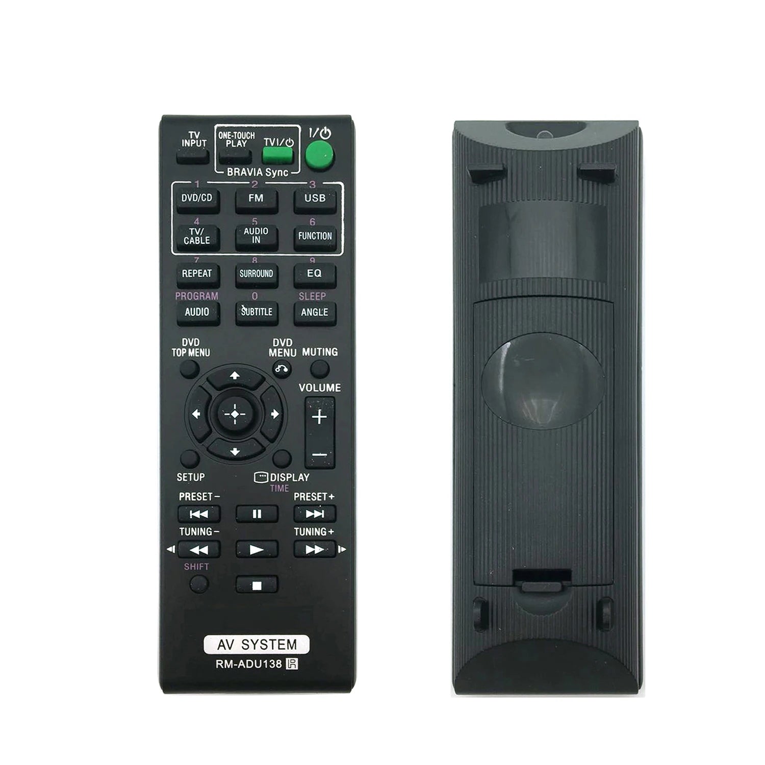 Sony RM-ADU138 Replacement Remote Control for DAV-TZ and HBD-TZ Series Home Theatre Systems
