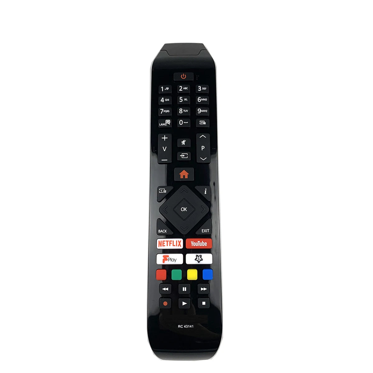 Hitachi RC43141 Replacement Remote Control for 24HB, 43HK, 49HL, 50HK and 55HL Series Smart Televisions