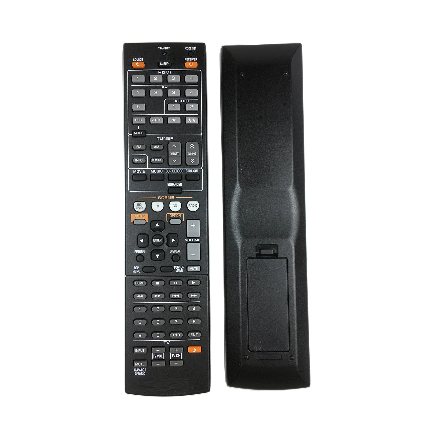 Yamaha RAV491 ZF30320 Replacement Remote Control for RX-V and YHT Series AV Receivers