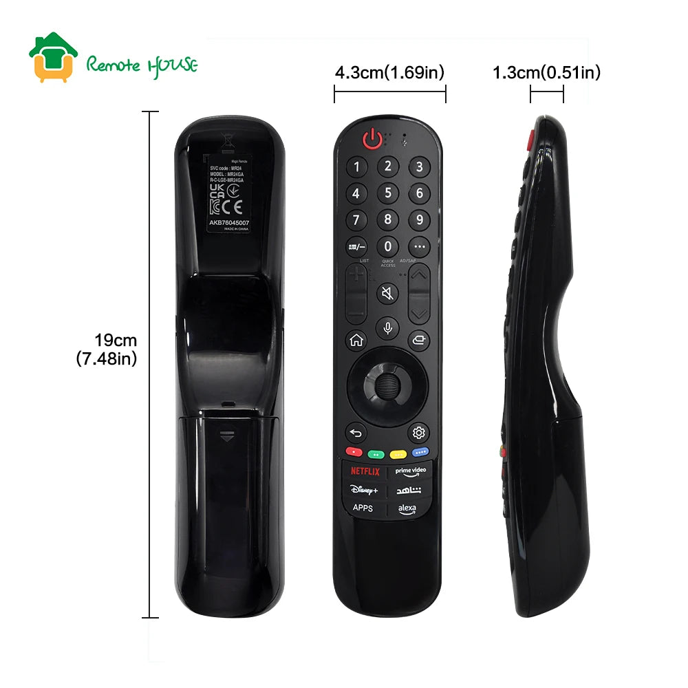 MR24GA Voice Magic Remote Replacement for AKB76045007 LG Smart TV Pointer Control