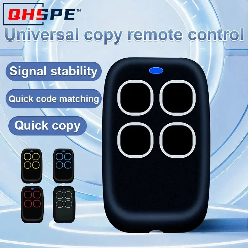Multi-Frequency 286–868MHz Garage Door Remote Duplicator – 4-Button Code Grabber Clone Key Fob