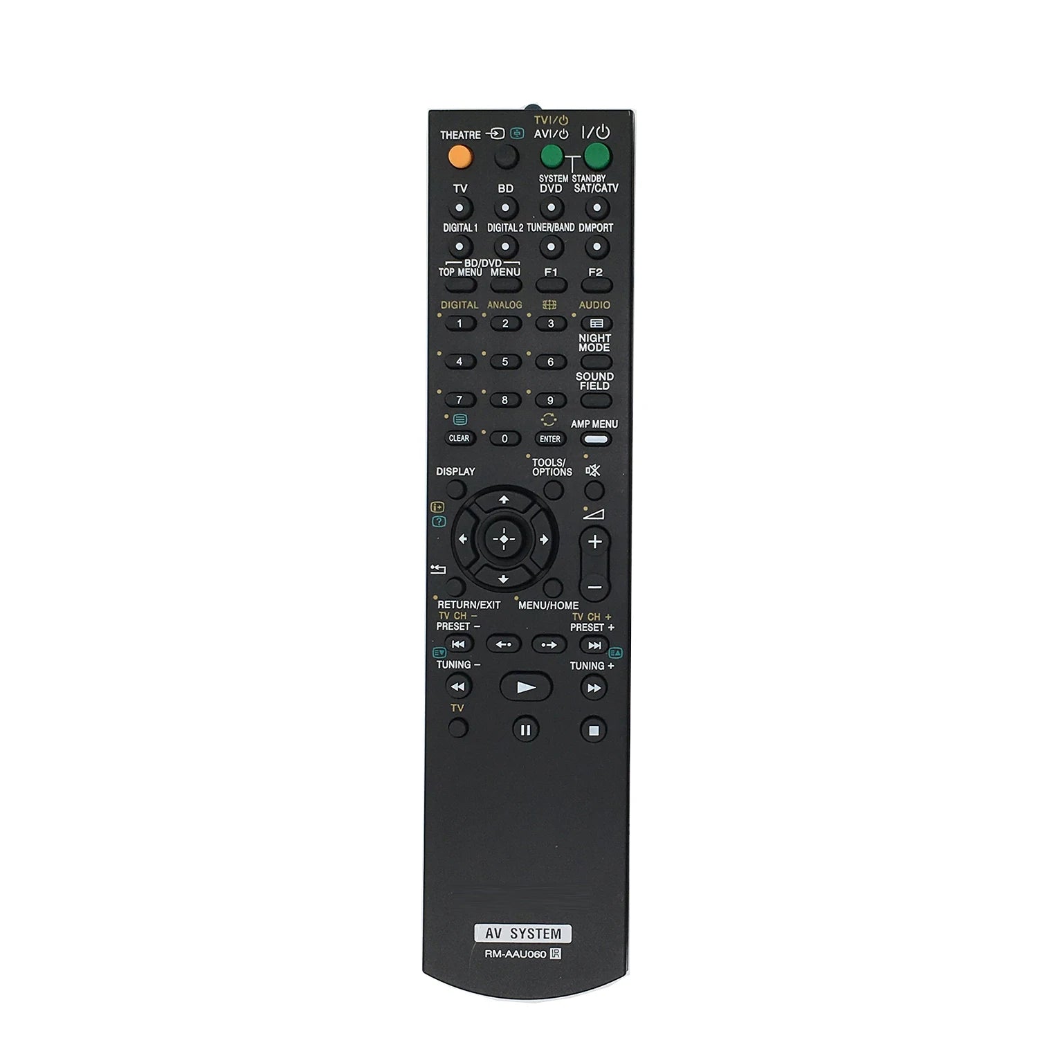 Sony RM-AAU060 Replacement Remote Control for AV Receiver and Home Theatre Systems