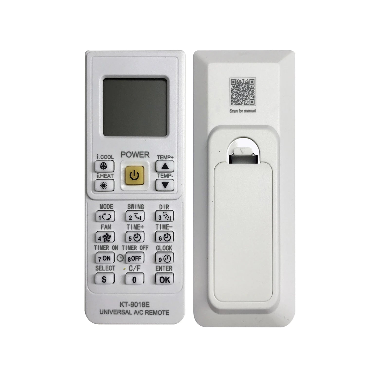 KT-9018E Universal 4000-in-1 Air Conditioner Replacement Remote Control