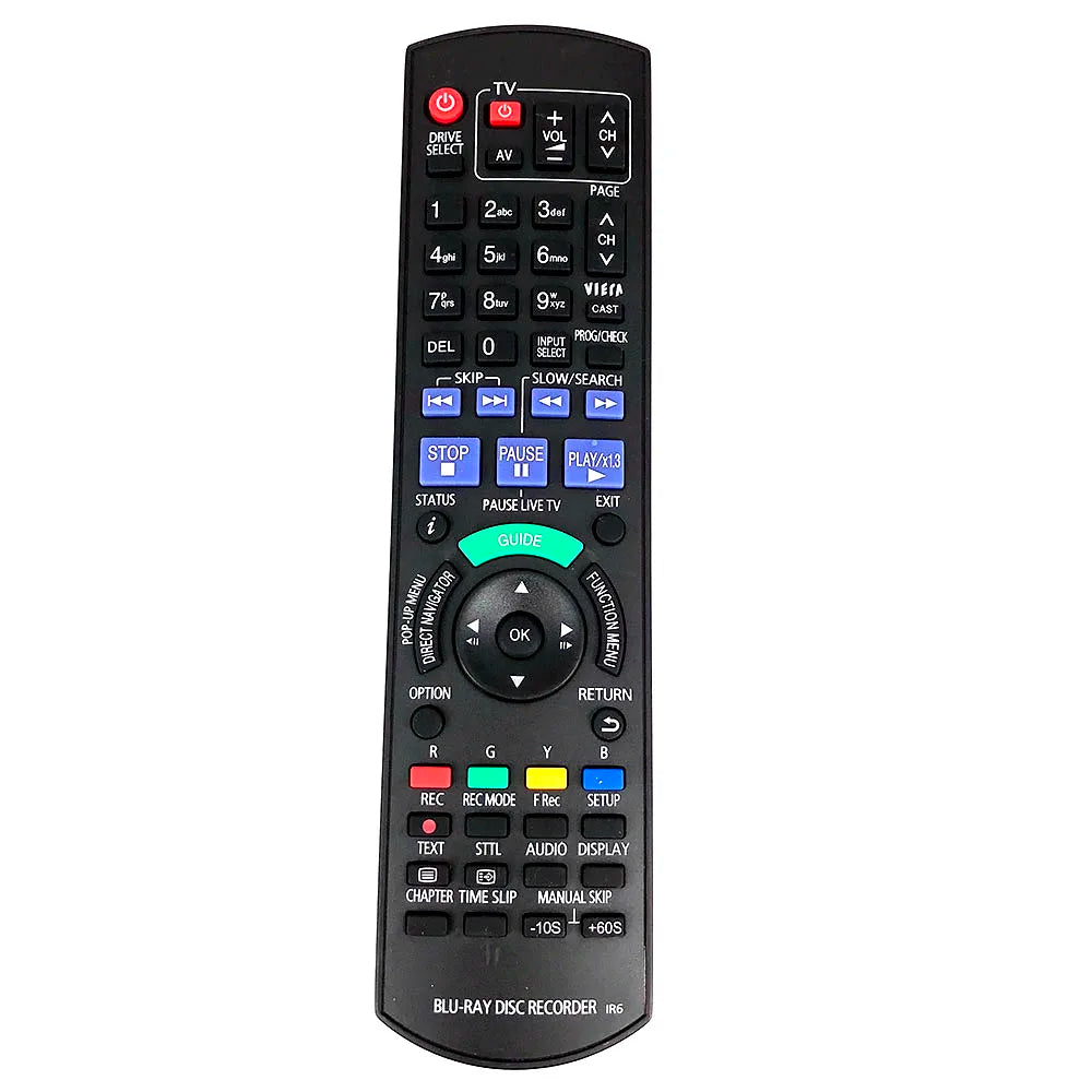 N2QAYB000475 Replacement Remote for DMR-XW380 DMR-XW385 DMR-XW390 DMR-XW480 Blu-ray Disc Recorder