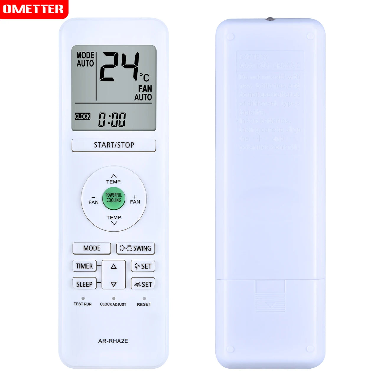 AR-RHA2E Remote Control Replacement for Fujitsu Air Conditioner IR Controller