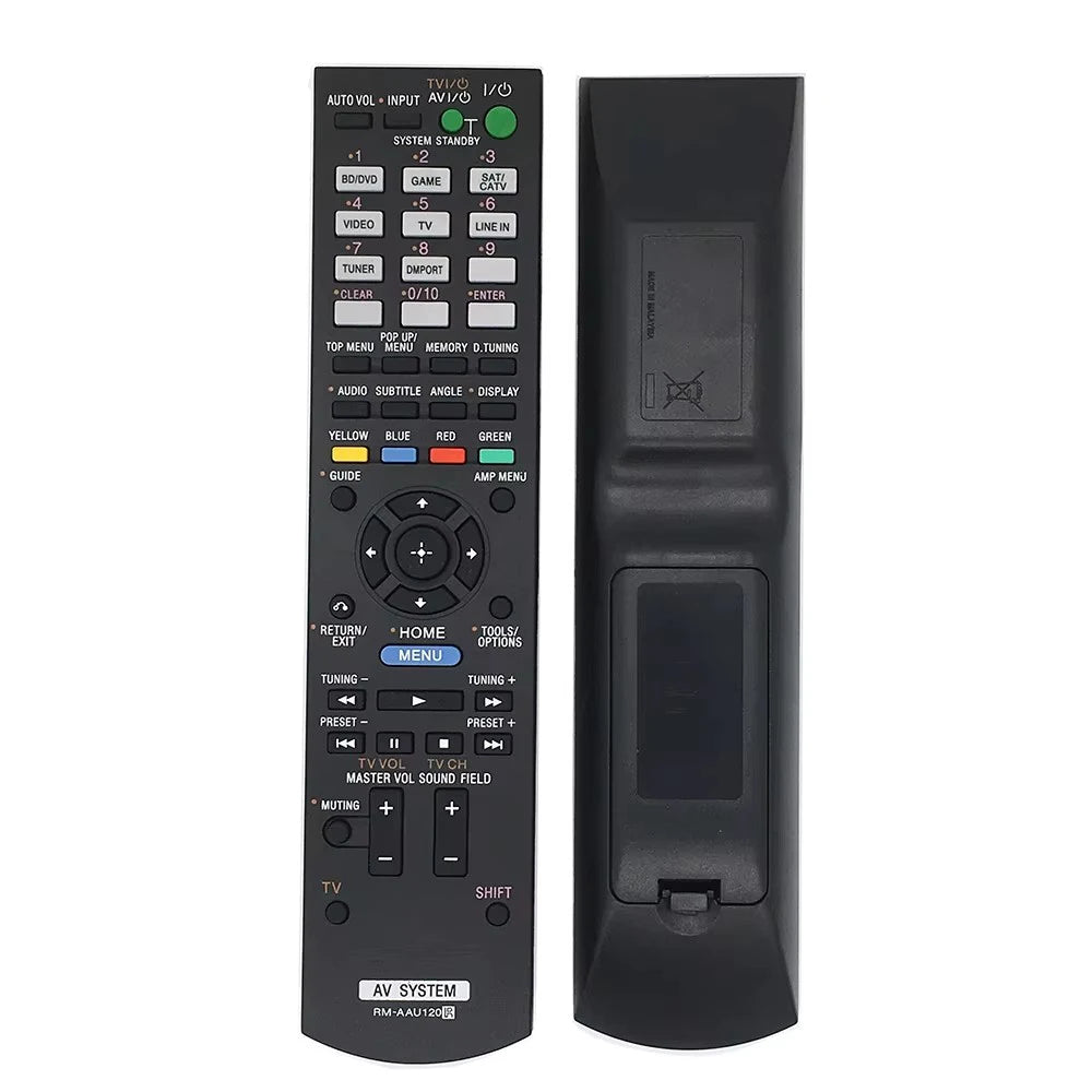 Sony RM-AAU120 Replacement Remote Control for STR and HT Series AV Receiver Home Theatre Systems