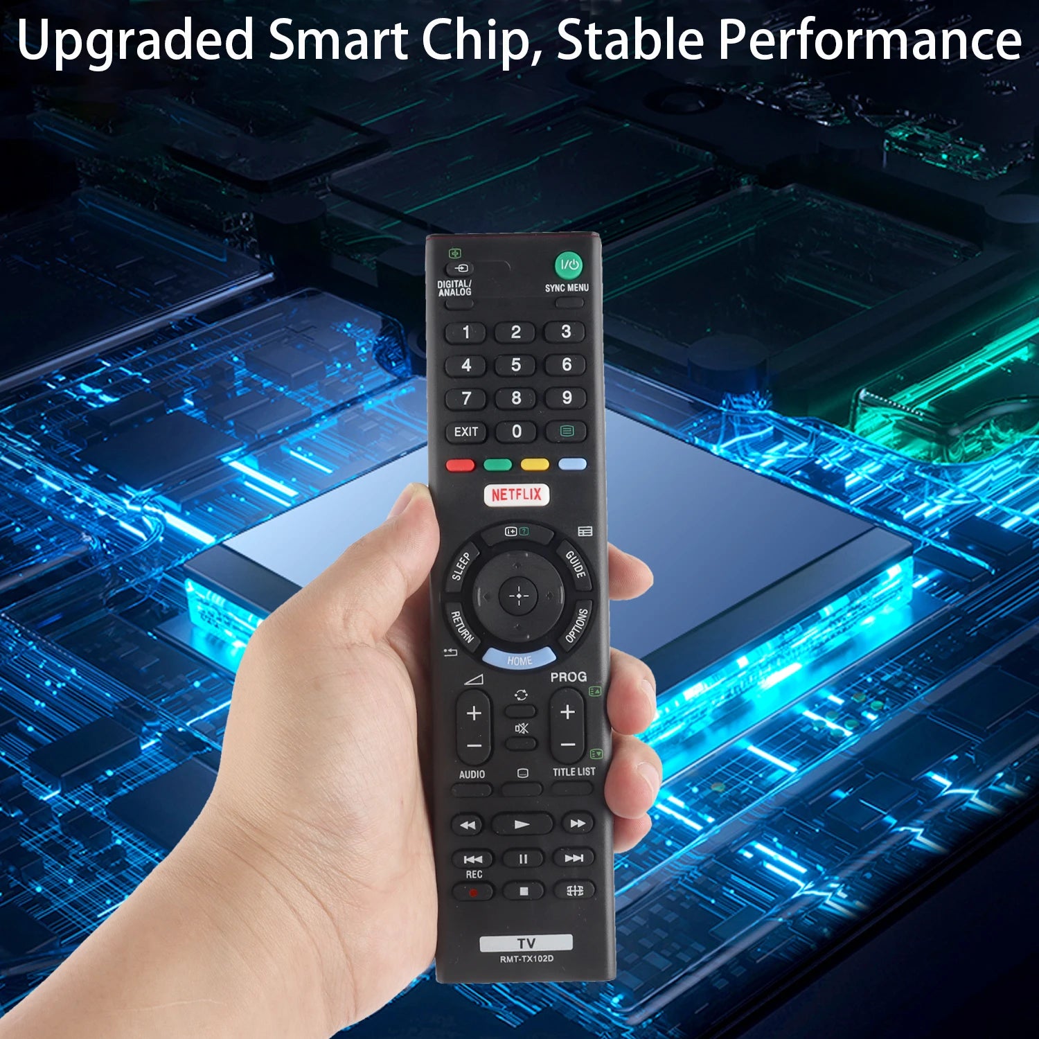 RMT-TX102D RMTTX102D Replacement Remote for KDL-48R550C KDL48R550C Sony TV with Netflix Button