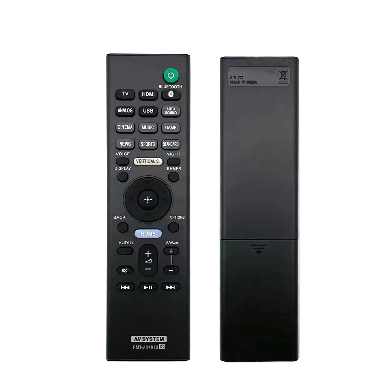 Sony RMT-AH401U Replacement Remote Control for HT-X9000F Sound Bar Audio Systems