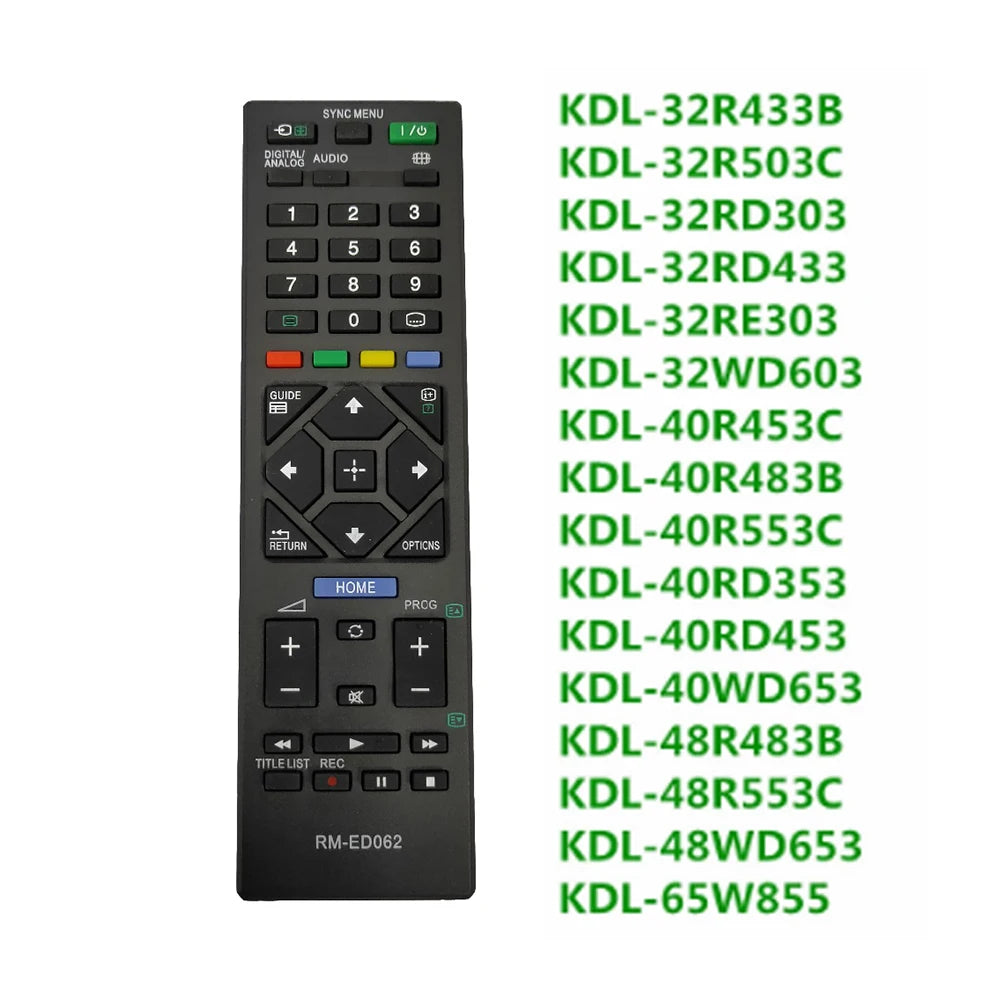 RM-ED062 Replacement Remote Control for KDL-40R470A KDL-46R470A KDL-46R473A KDL-40R485B TV
