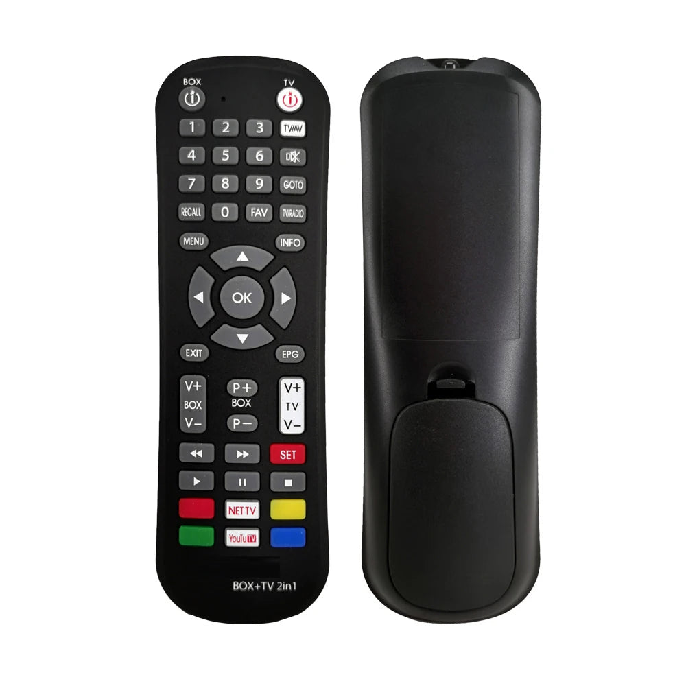 CRC0447 Universal 2-in-1 DVB-T2 OTT Replacement Remote Control for TV Box and Set-Top Box