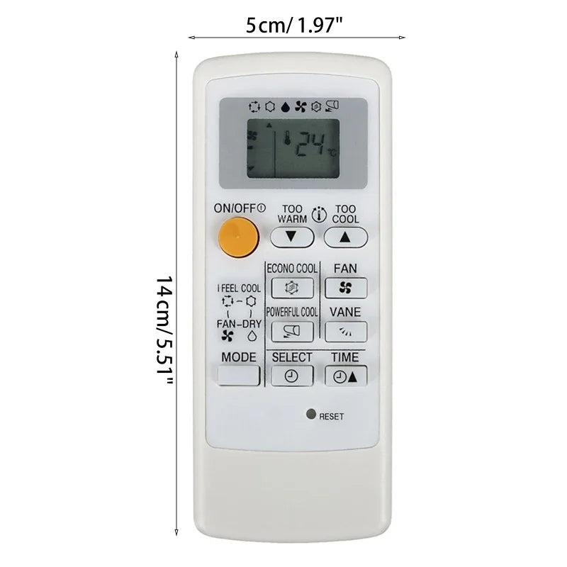 MP07A Replacement Remote Control for MP04B MP04A MP2B Mitsubishi Air Conditioner Heat Pump A/C System
