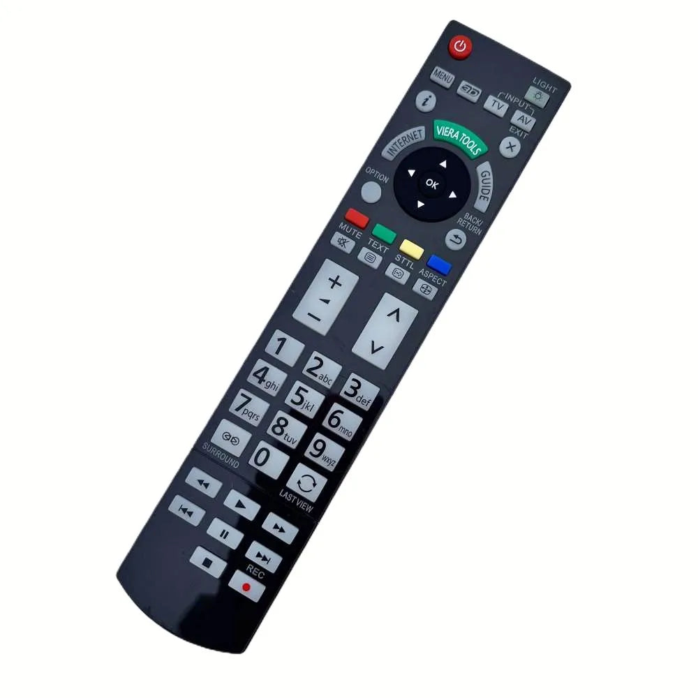 Replacement Remote Control for Panasonic Plasma HDTV Models Compatible with N2QAYB Series Remotes