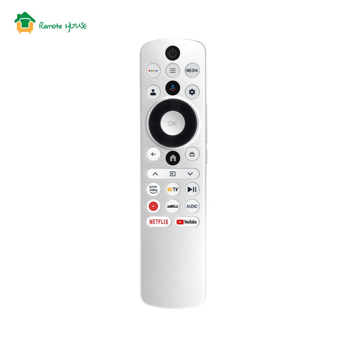 Voice Remote Control Replacement RM-L1797 Compatible with 4K Smart TV Models Featuring Voice Search