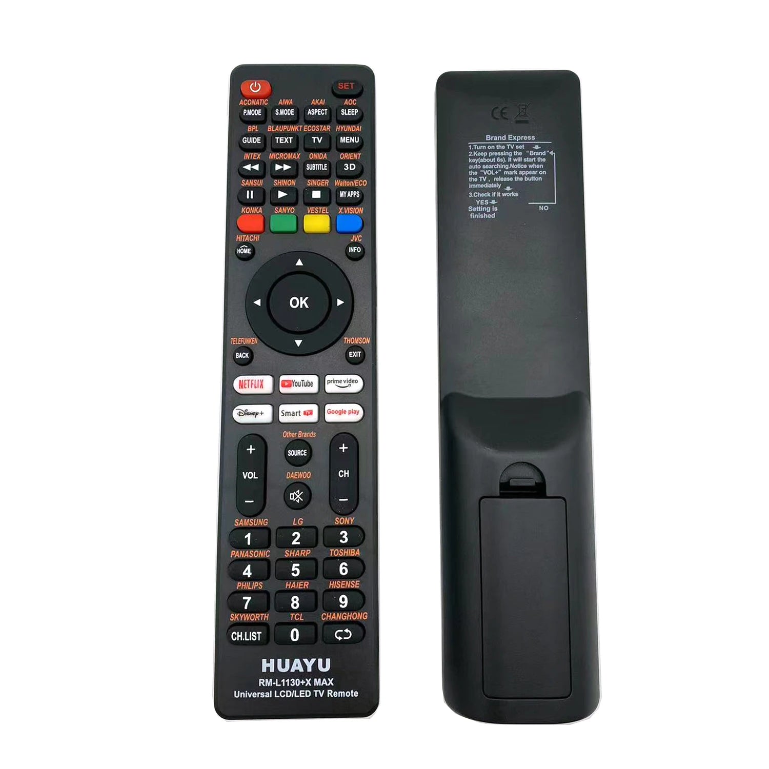 Universal TV Remote Control for Toshiba TCL Thomson JVC Lloyd VU Vision X.Vision Motorola and More