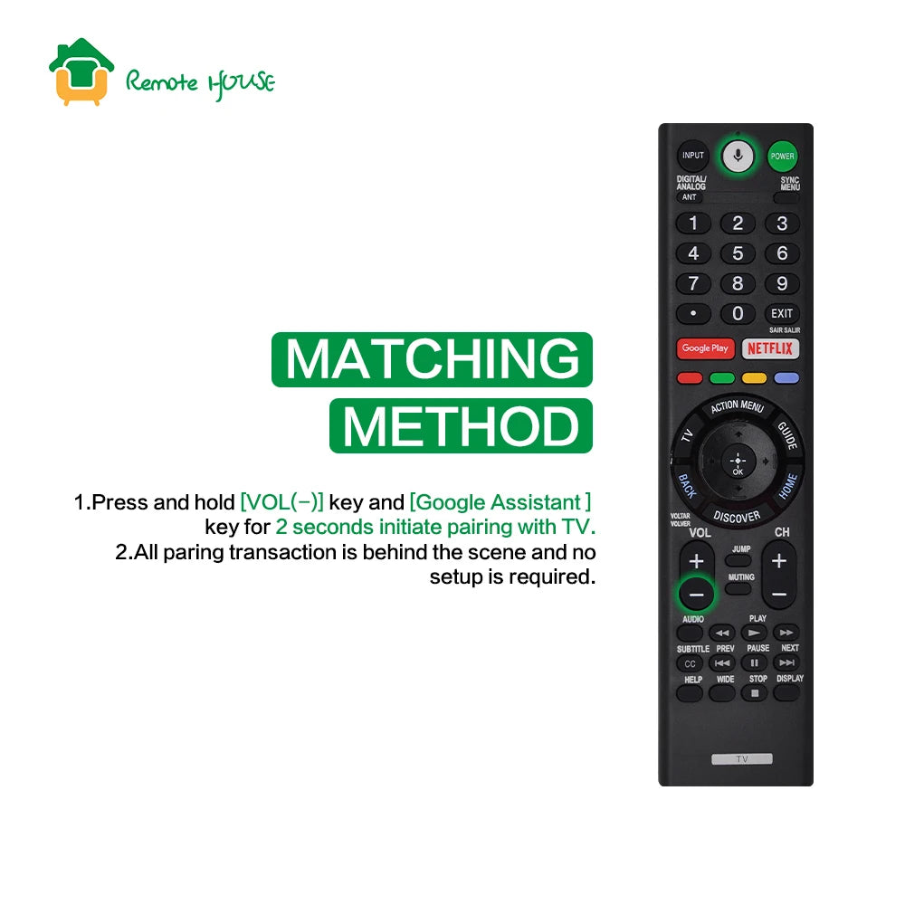 Voice Remote Control Replacement RMF-TX310 Compatible with 4K Ultra HD Smart LED Television Models