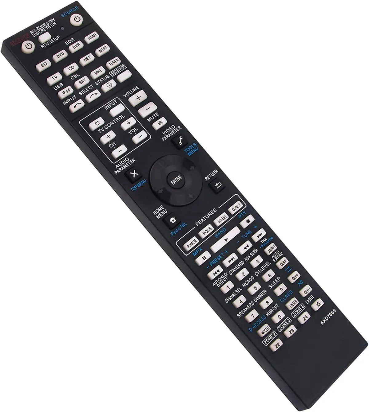 AXD7664 Remote Control for Pioneer VSX1027 VSX1027K VSX1122 VSX60 VSX1015TX Audio Receivers