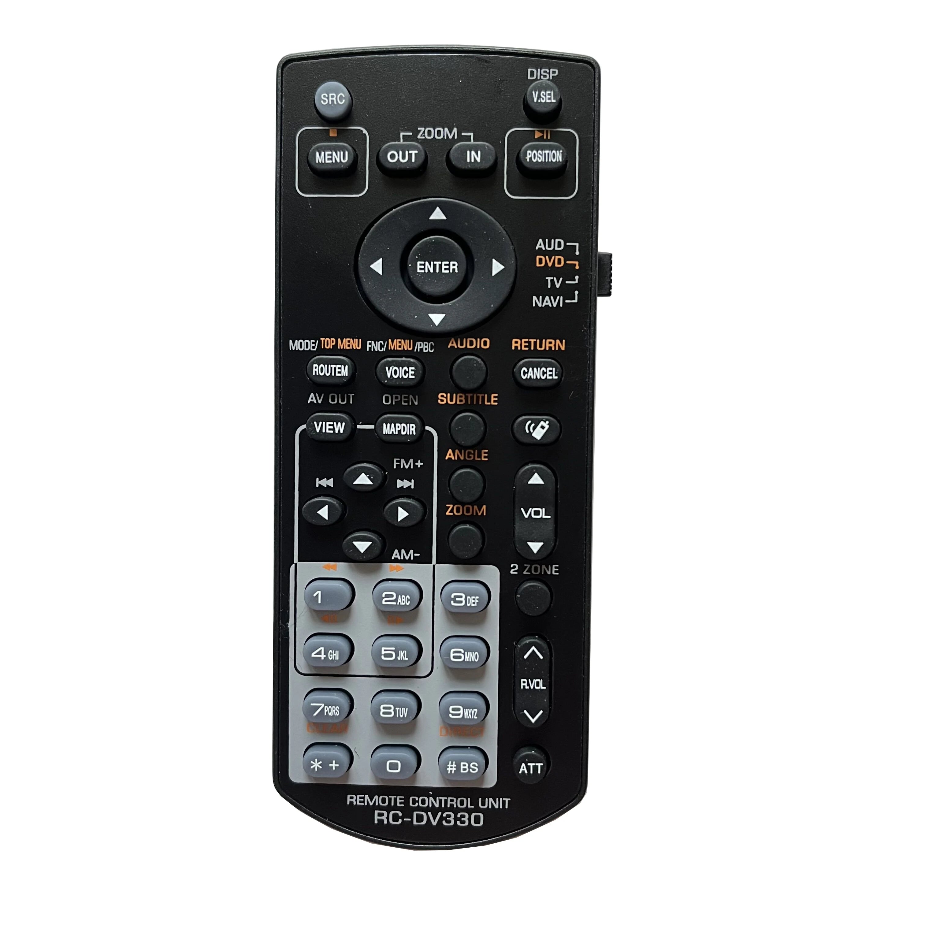 Replacement Remote Control for Car Audio and DVD Receiver Systems Compatible with RC-DV330 Series Models
