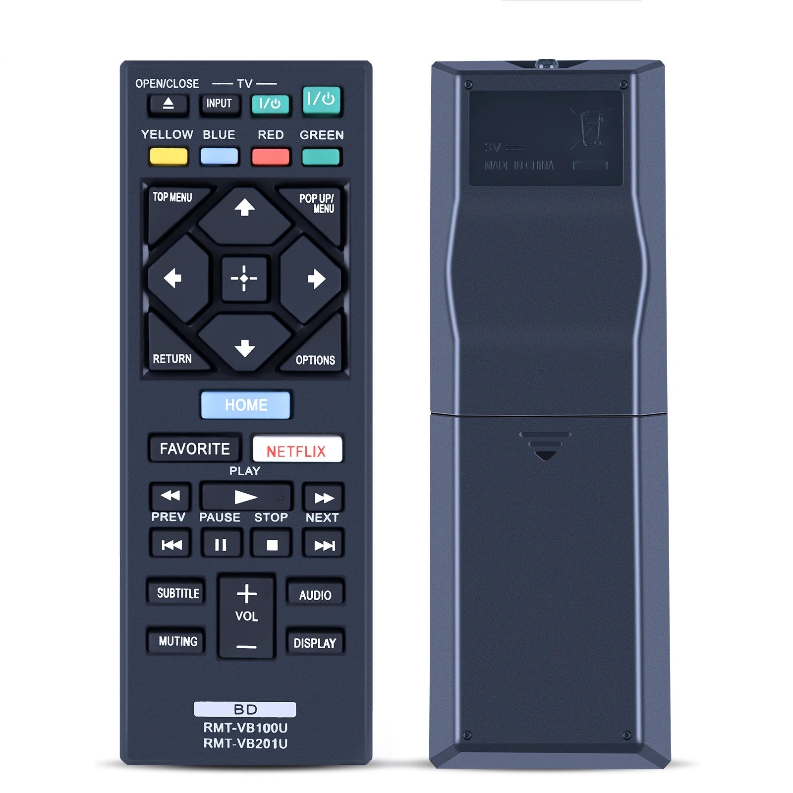 Sony RMT-VB100U Replacement Remote Control for Blu-ray DVD Players