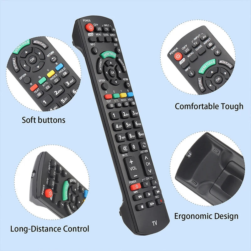 N2QAYB000747 Replacement Remote for TH-L42ET5A TH-L47ET5A TH-P50UT50A TH-P65UT50A Panasonic TV