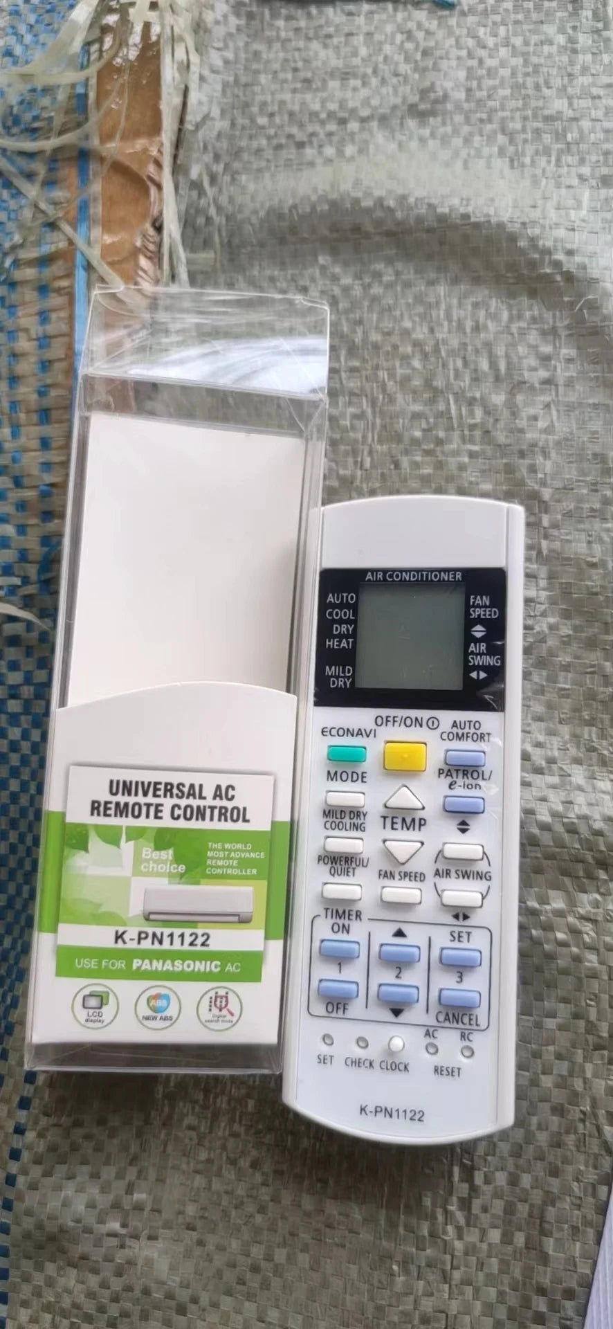 K-PN1122 Universal Replacement Remote Control for A75C3770 A75C4185 A75C2616 AC Air Conditioner