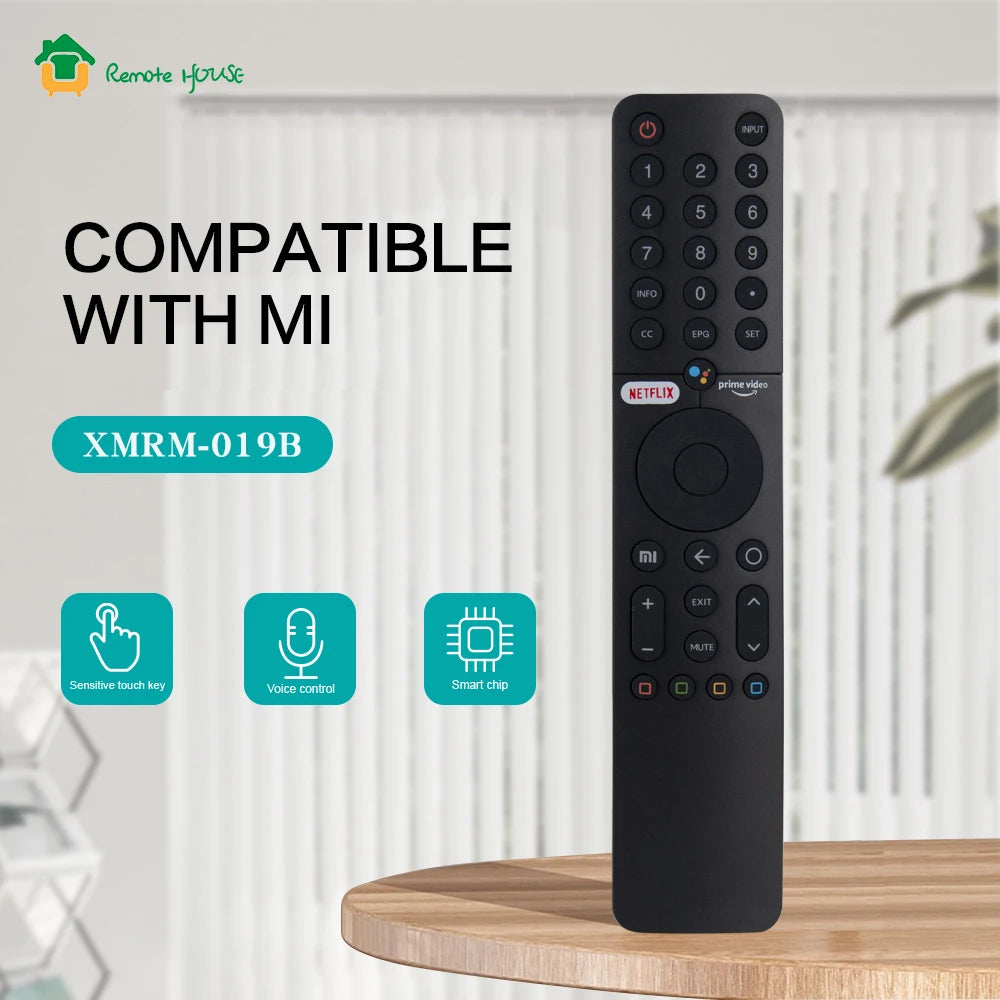 Voice Remote Control Replacement XMRM-019 Compatible with Android 4K Smart Television Models