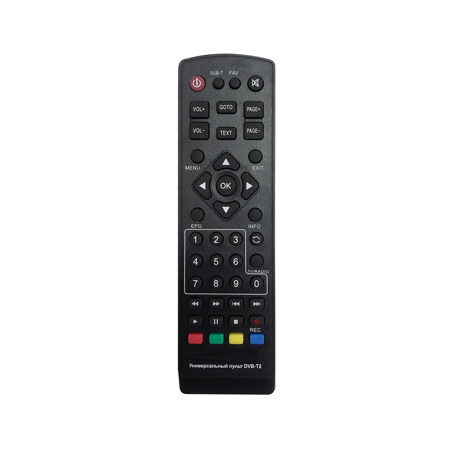 SAT Box DVB-T2 Replacement Remote Control for Digital TV Set-Top Box Receivers