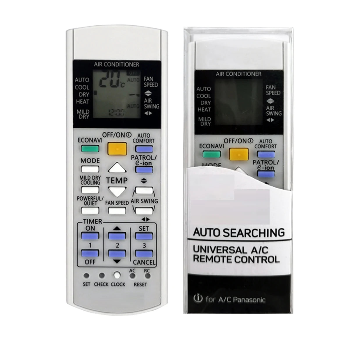Panasonic A75C Series Universal Replacement Remote Control for Split Air Conditioner Systems