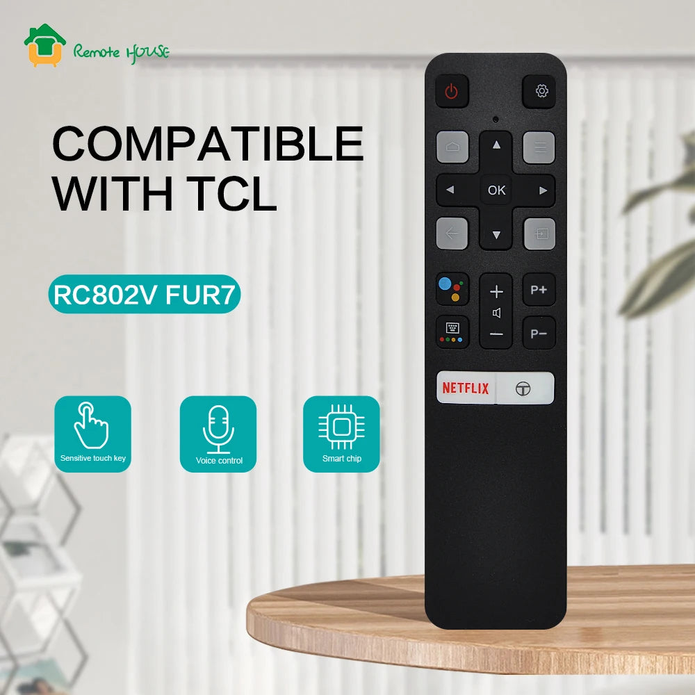 Voice Remote Control Replacement RC802 Compatible with Smart LED and LCD Television Models