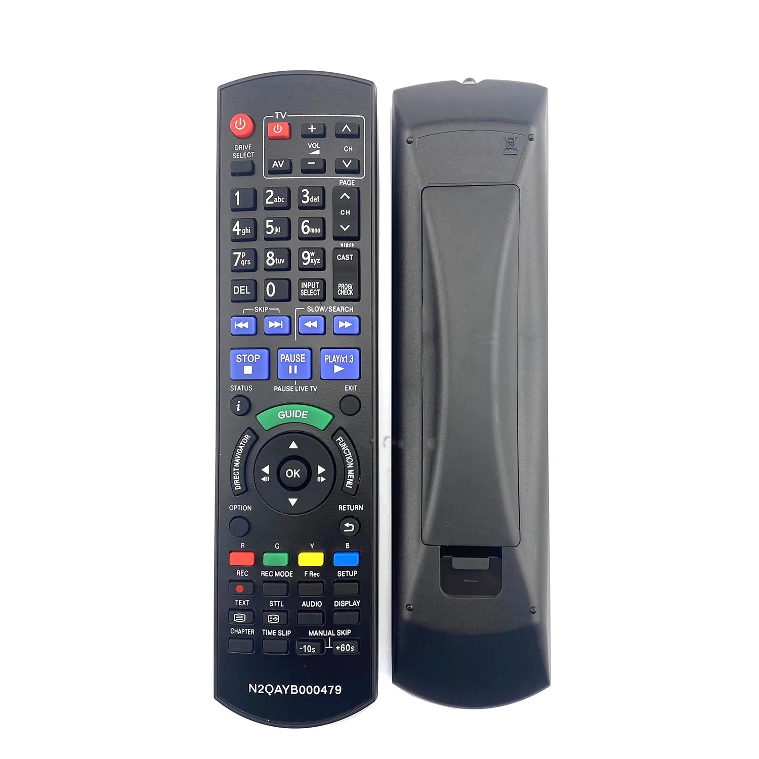 Panasonic N2QAYB000479 Replacement Remote Control for DMR Series Blu-ray Disc Recorders