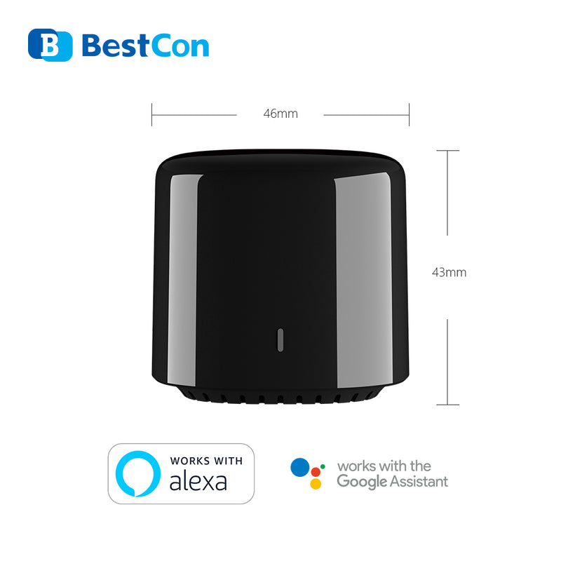 BestCon BroadLink RM4C mini WI-Fi Smart Universal Remote, Smart Hub works with Google Home, Alexa