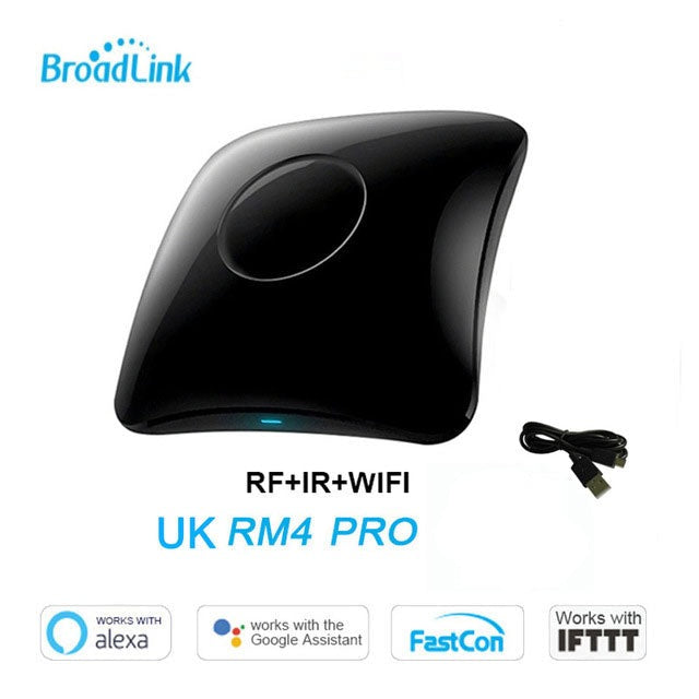 Newest broadlink rm4 pro ir rf wifi universal remote smart home automation  works with alexa and google home