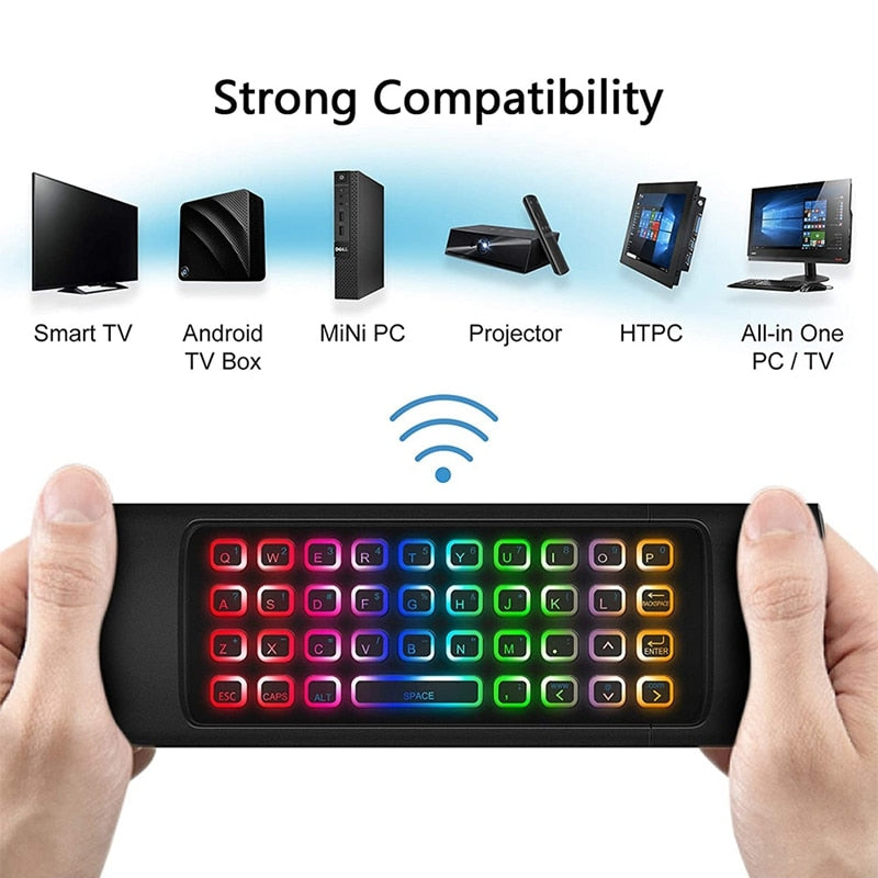Air Mouse for Android TV Box, Mini Wireless Keyboard Air Remote Mouse Control