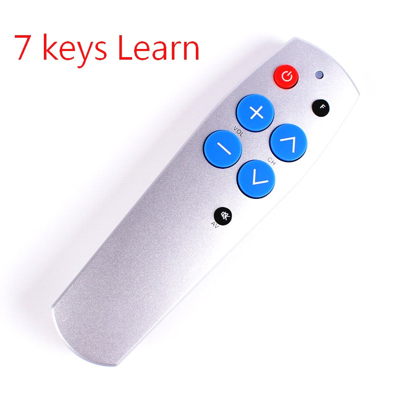 Learn Remote Control 7 Keys for TV DVD Receiver Speaker TV BOX VCR DVB, HIFI Audio Video Player